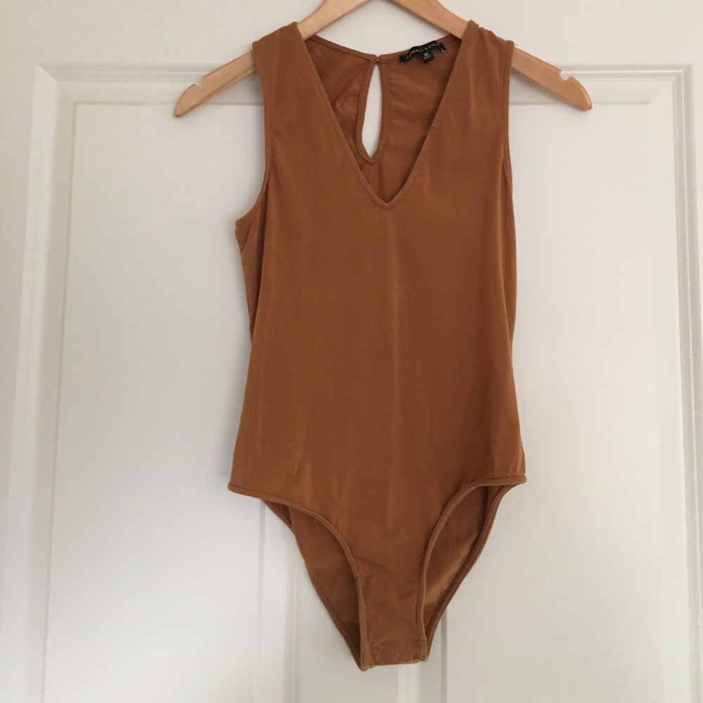 Burnt orange Kendall and Kylie bodysuit