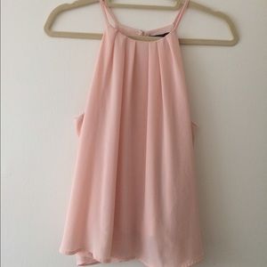Light pink chiffon halter forever 21
