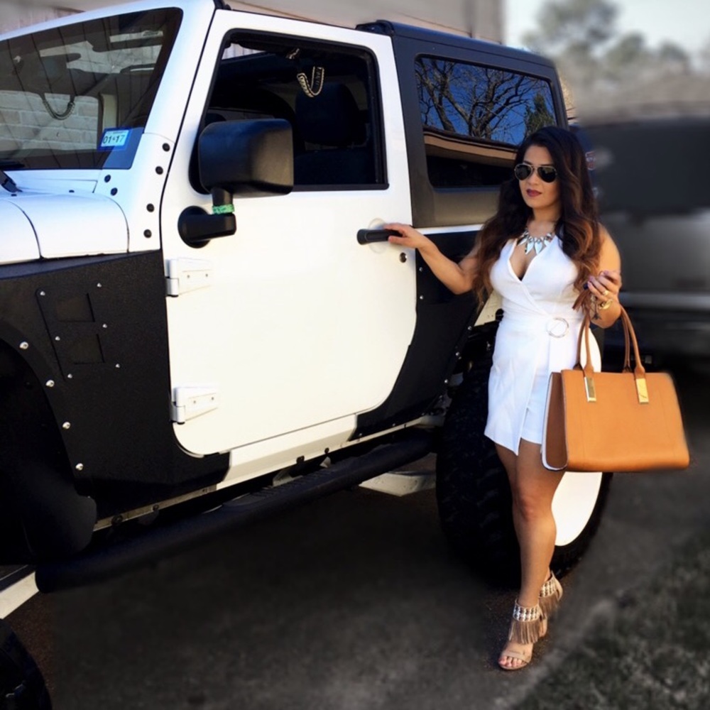 Women's Natural Wrap-Style Romper