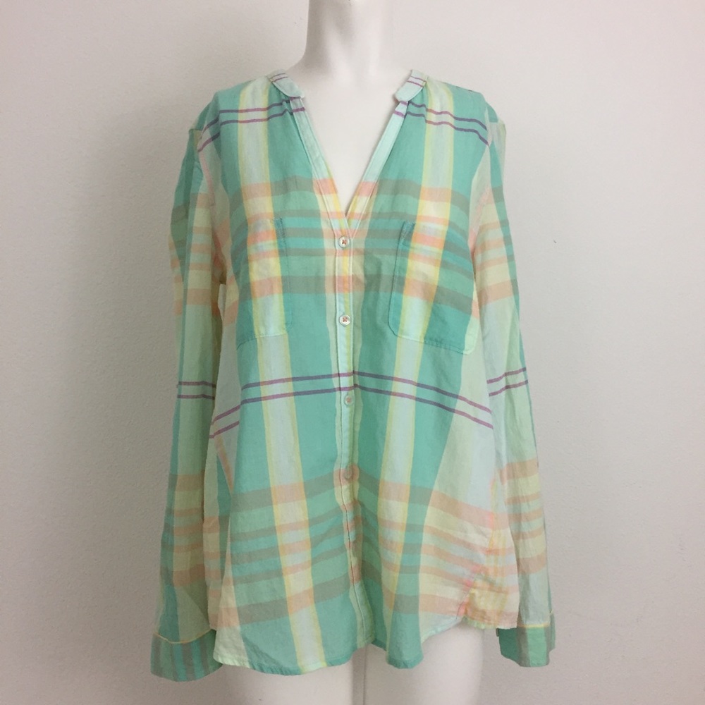 Anthropologie Holding Horses Pastel Button Down
