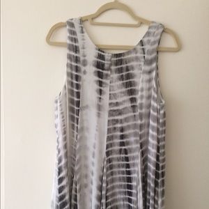 Tie dye cross cross back dress