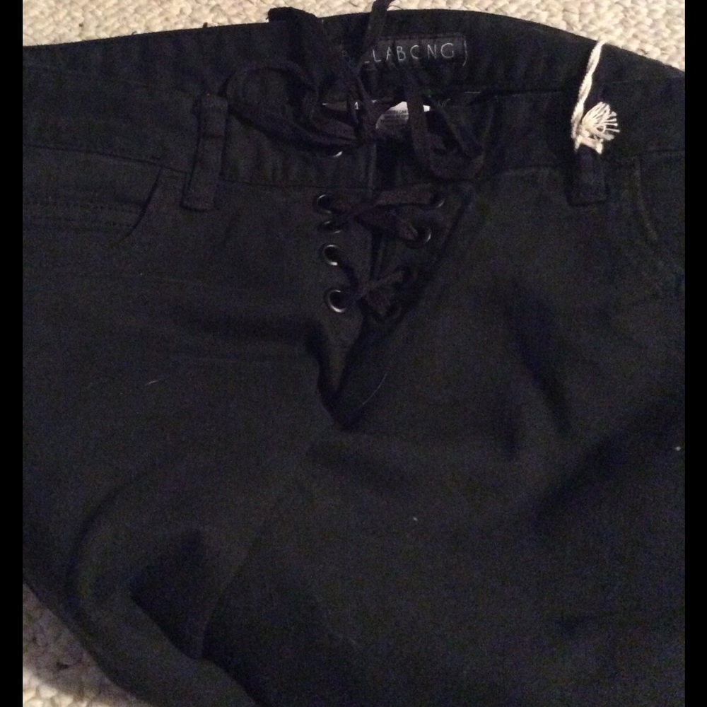 Billabong lace up skinny jeans
