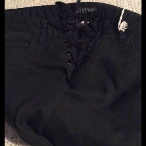 Billabong lace up skinny jeans