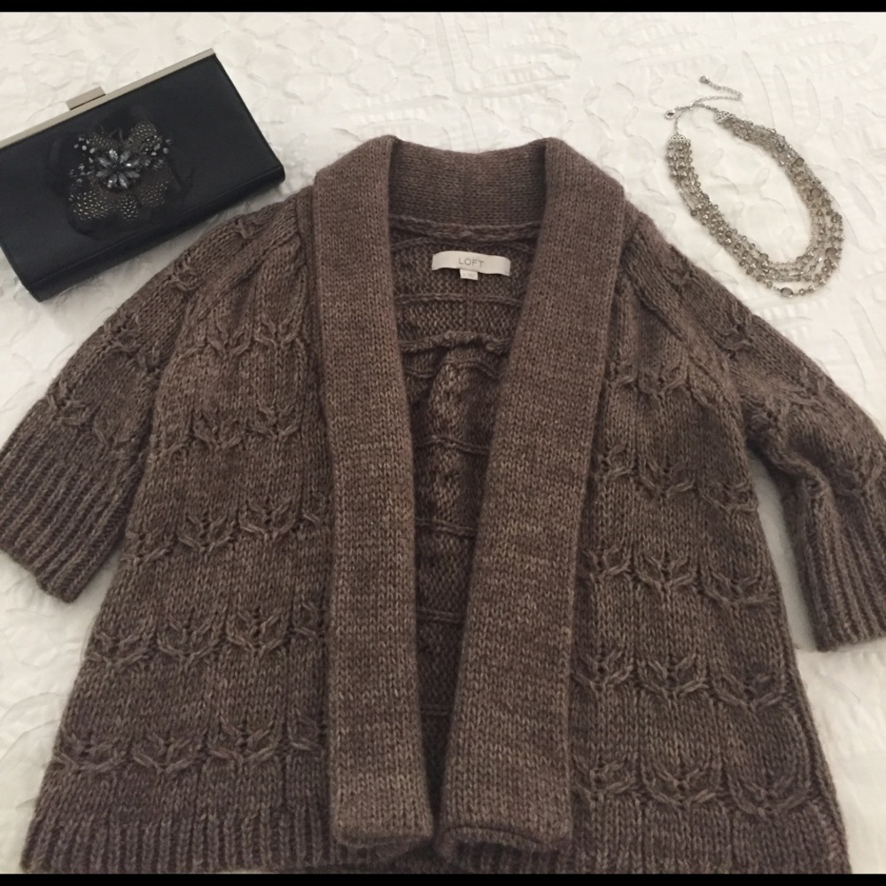 LOFT Short sleeve open cardigan