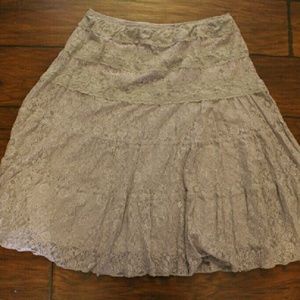 Grey lace Skirt