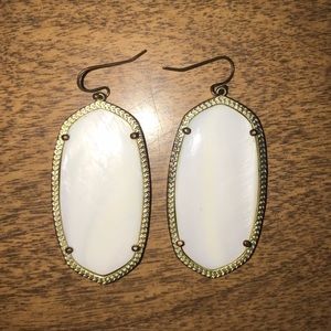 Kendra Scott White large earrings