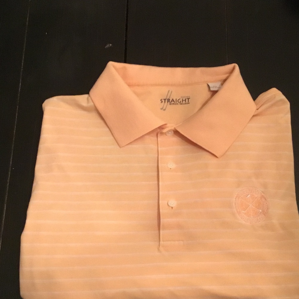 Light tangerine polo shirt