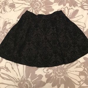 Black circle skirt