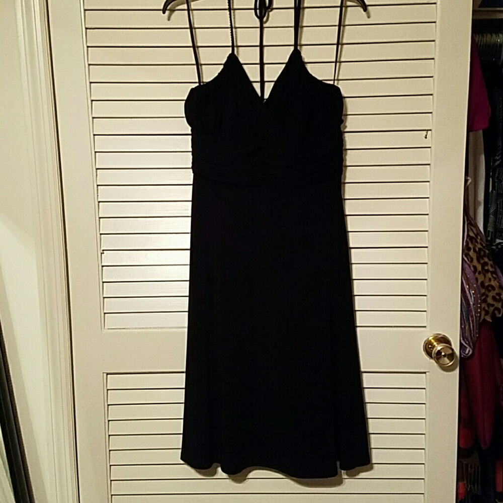 Make an offer - Black halter dress very slimming