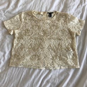 beaded crotchet top