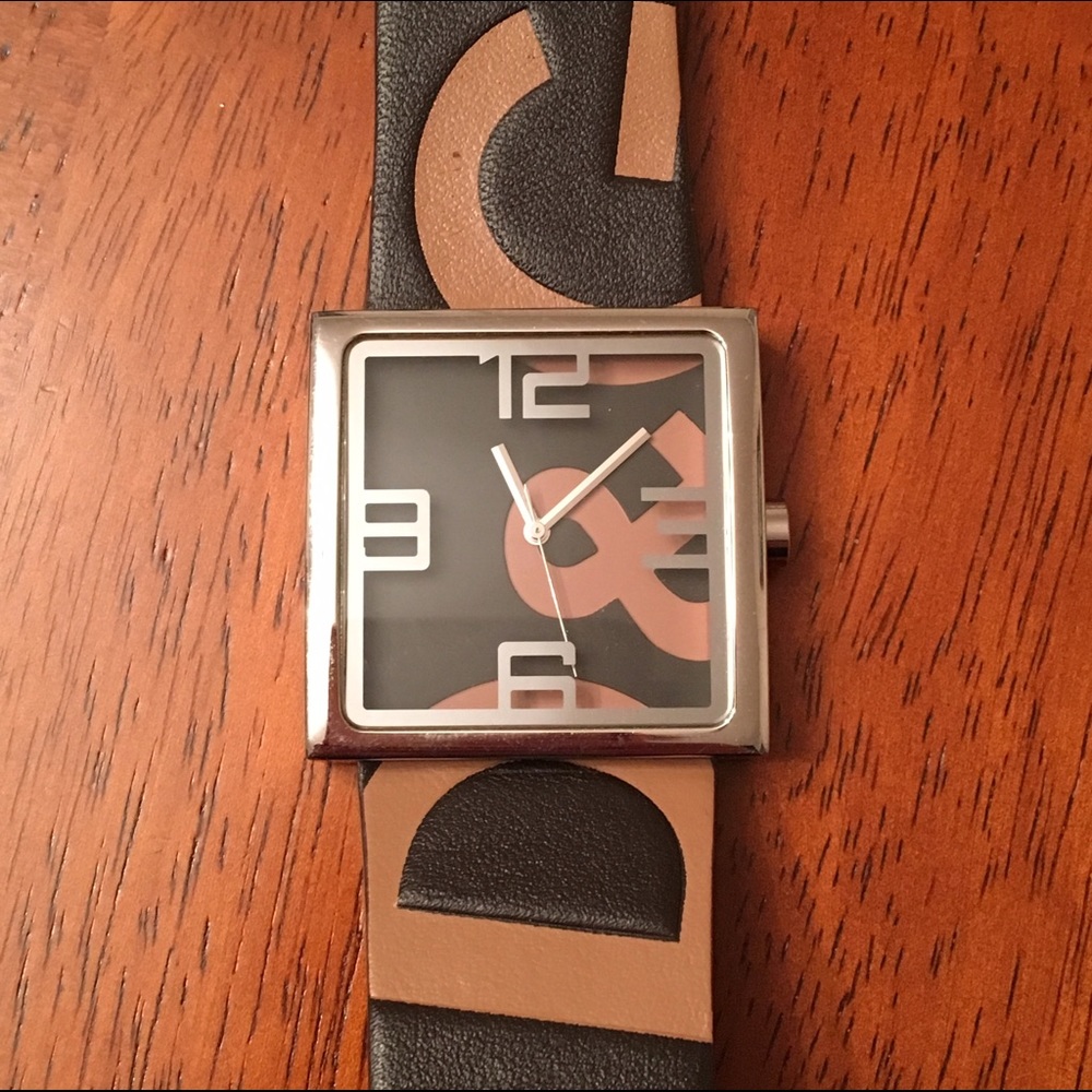 Dolce & Gabbana men's brown leather watch