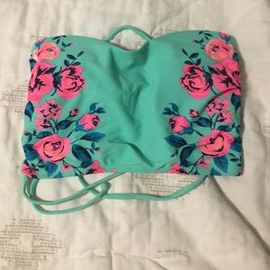 Lace up bikini top
