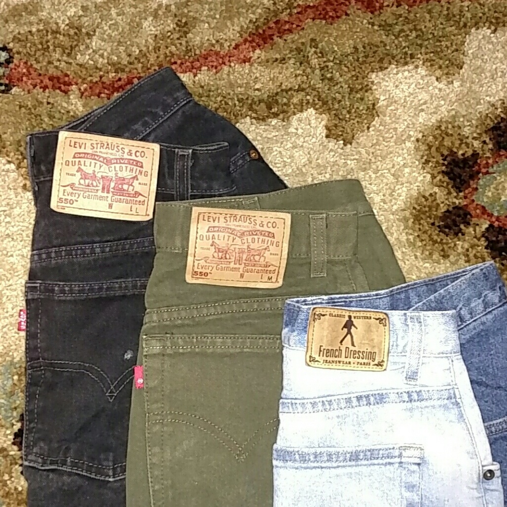 Levis! 3 pair of jean shorts