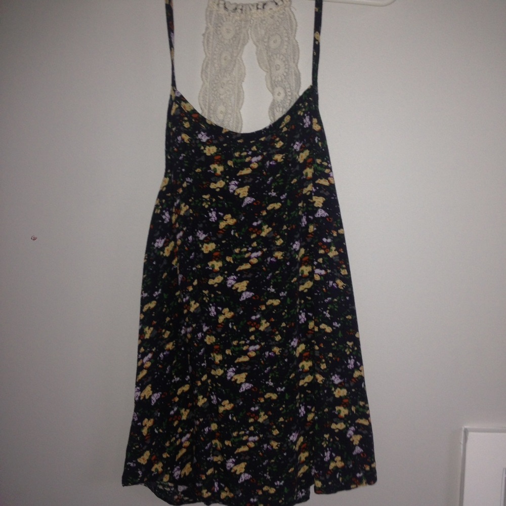dark floral tank