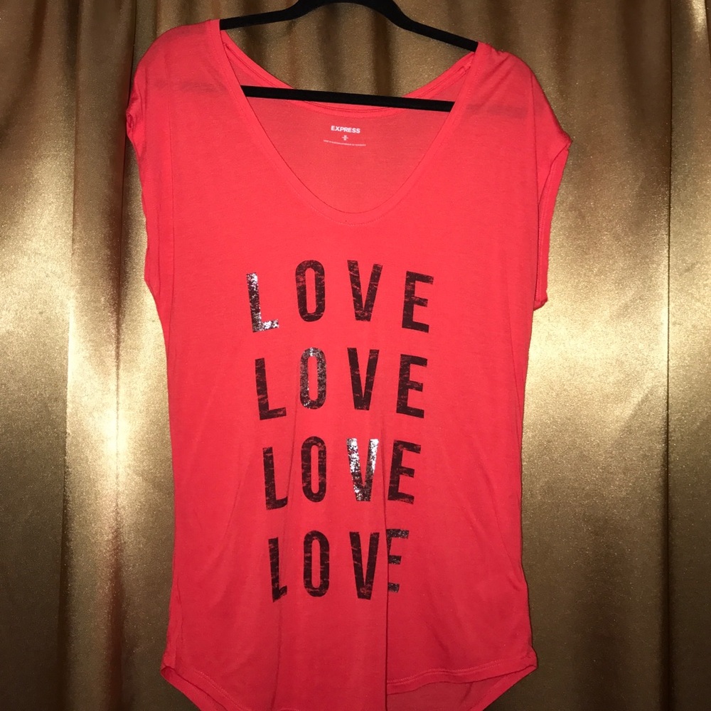 Express "Love Love Love" shirt