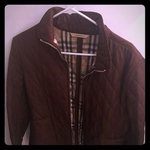 REDUCED Chocolate Brown Quilted Burberry Jacket