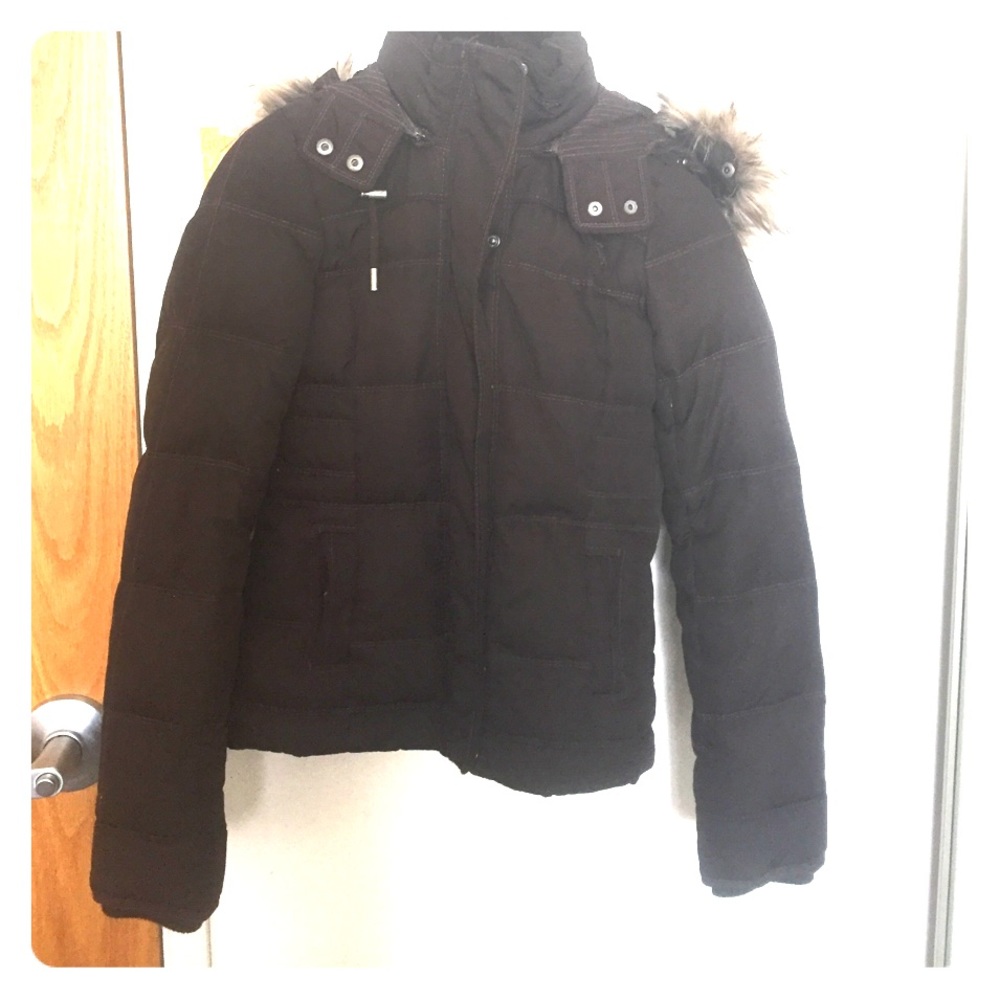 Chocolate Brown A&F Coat