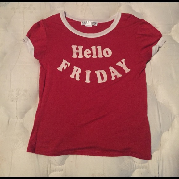 Tops - "Hello Friday" Graphic Tee