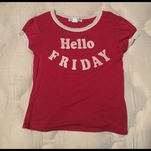 "Hello Friday" Graphic Tee