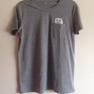 Hidden cat pocket tee