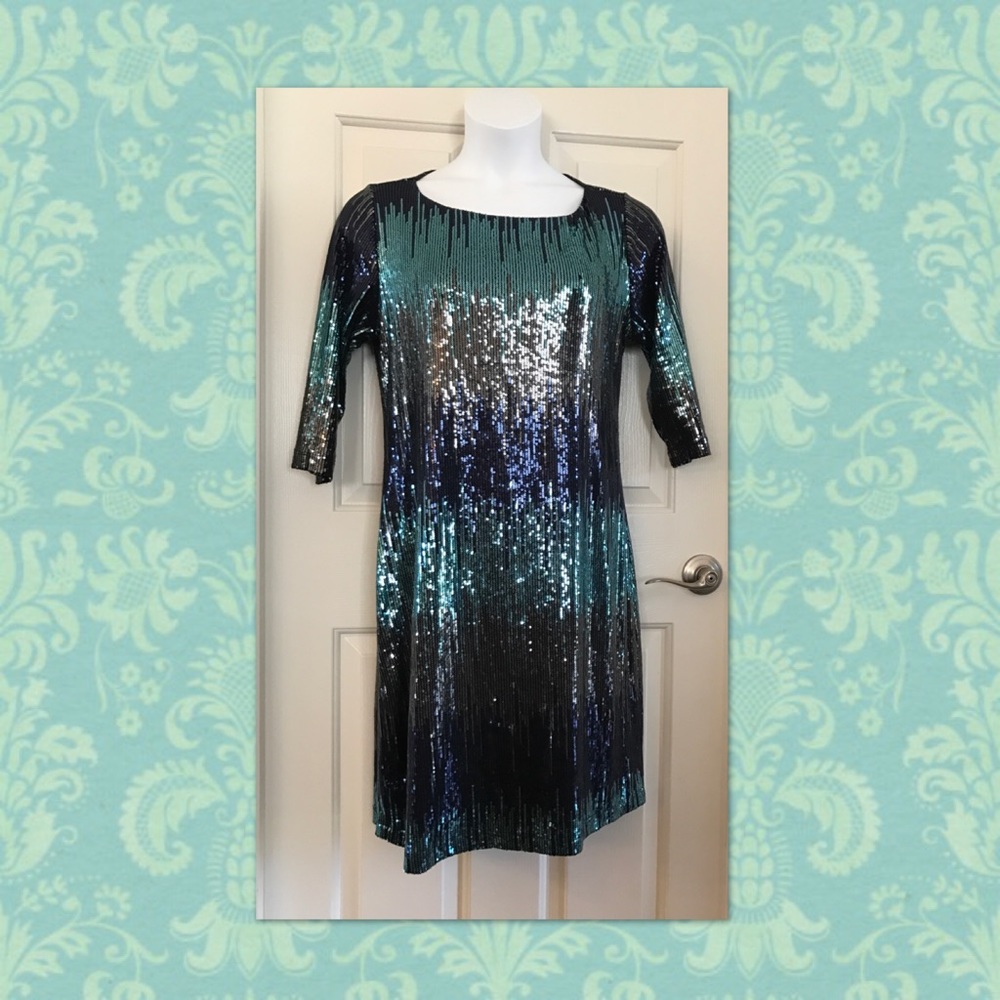 Karen Kane Sequin Dress 0X