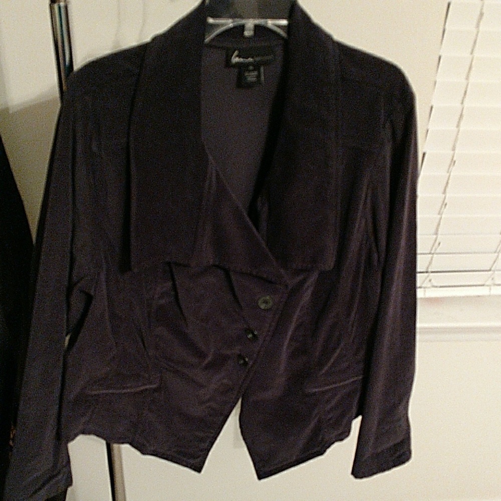 Lane Bryant gry corduroy jkt sz20 NWOT