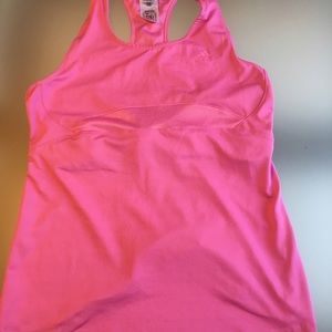 Pink Adidas Tank • Large • Built in bra •