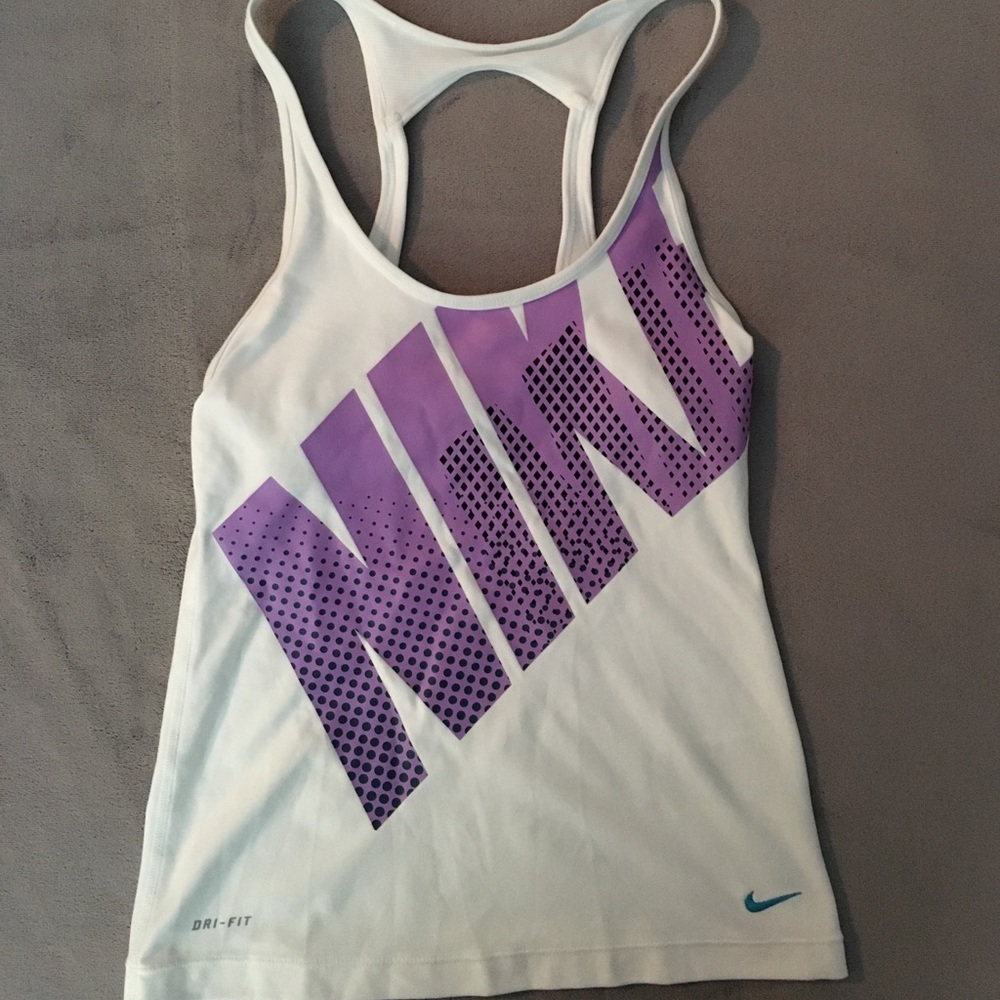 Nike Size XS White Tank Top