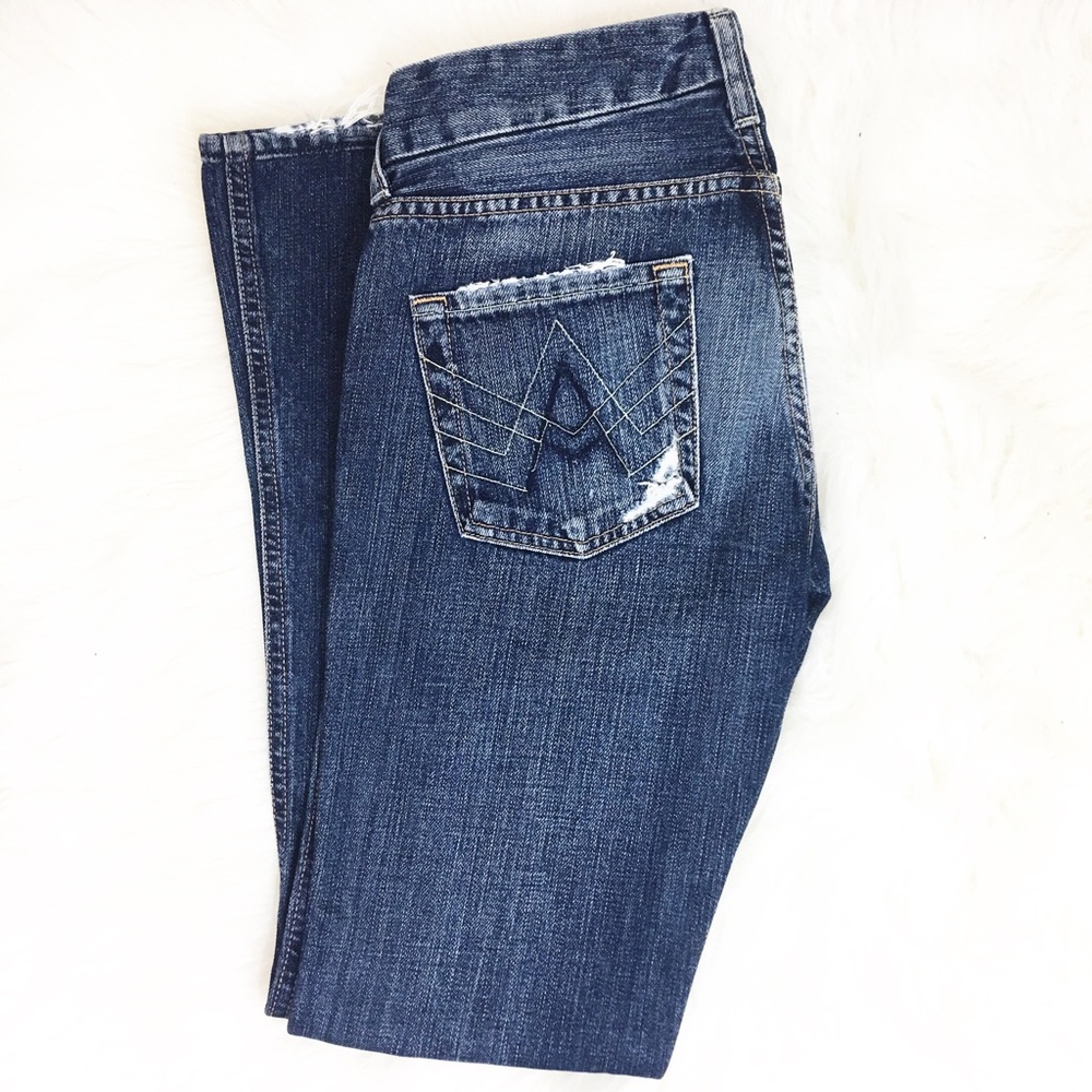 7 For All Mankind Distressed "A" Pocket