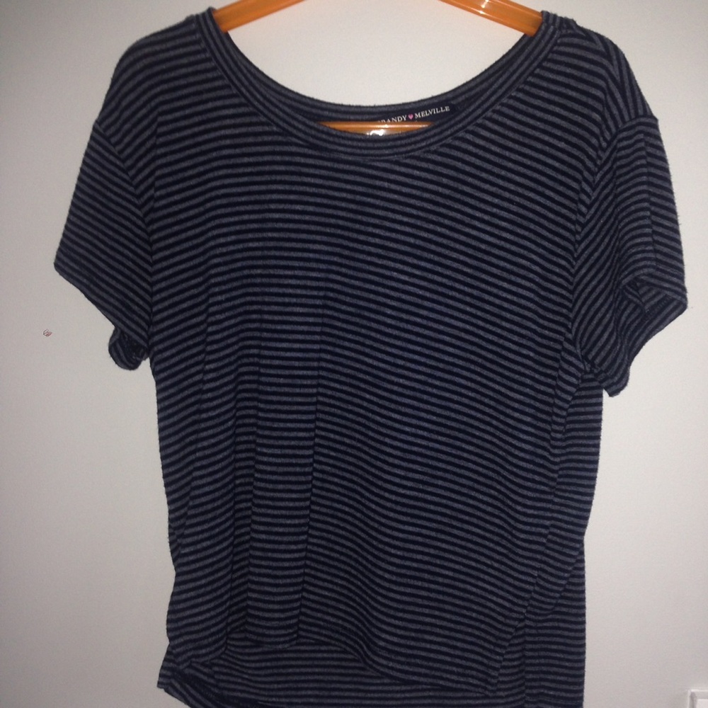 blue striped tank
