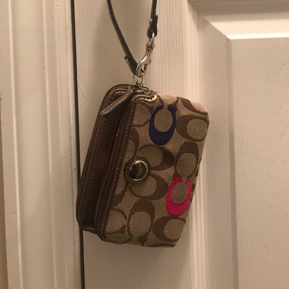 Coach wristlet, used once!