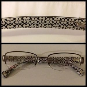 Authentic Coach Eyeglasses Cecily Dark Silver
