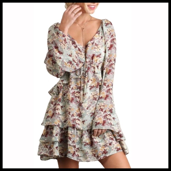 Ruffled Floral Dress - Picture 2 of 6
