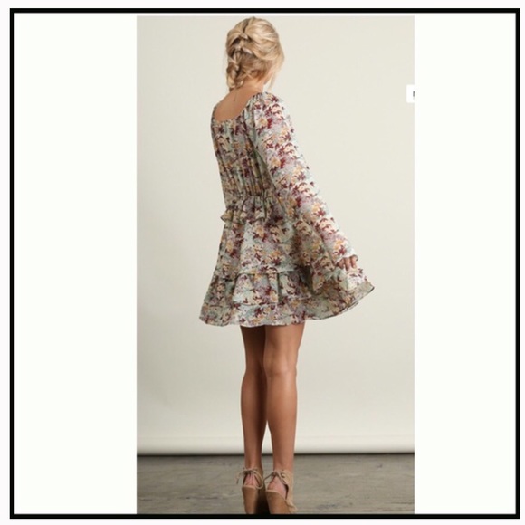 Ruffled Floral Dress - Picture 4 of 6