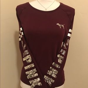 PINK VS Long sleeve sequin jersey