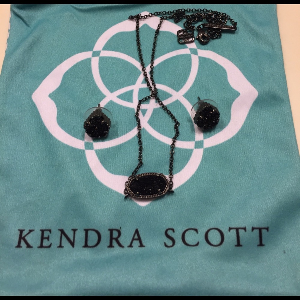 Kendra Scott - Black Drusy