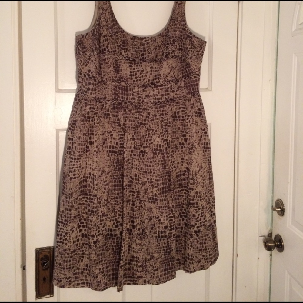 Animal Print Dress Calvin Klein Size 18