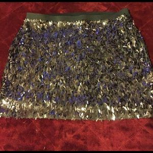 Express sequin mini skirt