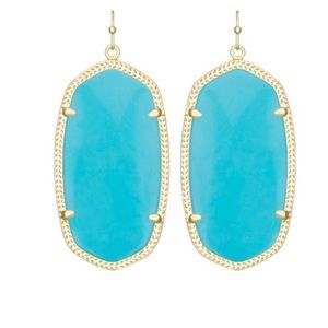 Kendra Scott Danielle Earrings in Turquoise & Gold
