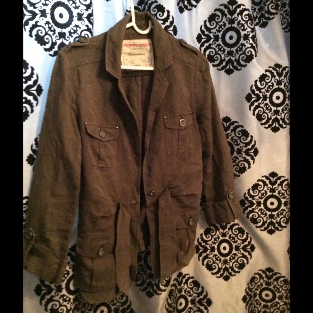 Anthropology Cartonnier fitted cargo jacket