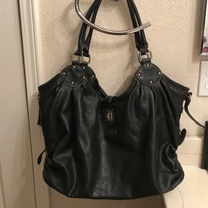 Black slouch bag
