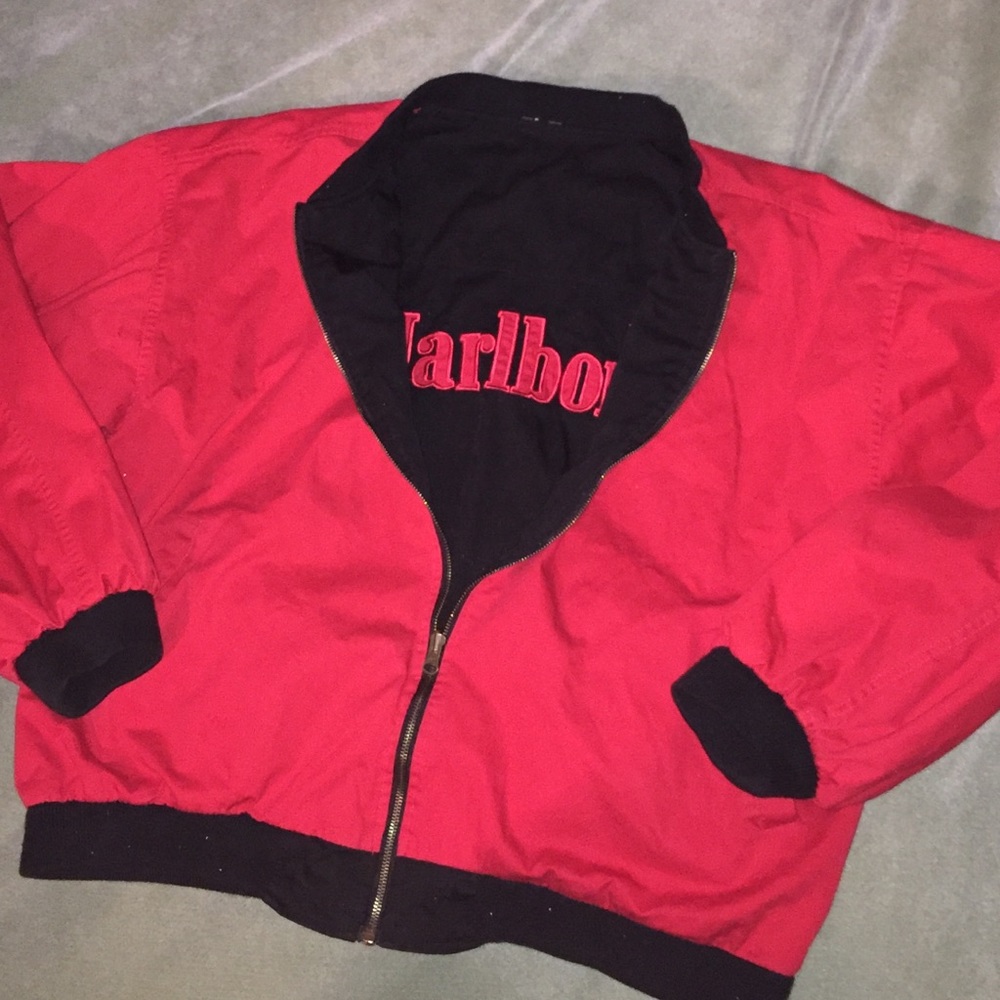 vitange Marlboro reversible bomber jacket