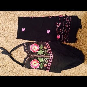 Swim wear & matching swimsuit wrap. Boutique