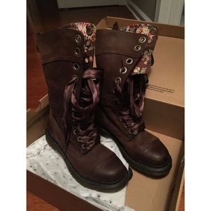 Brown Triumph Doc Martens