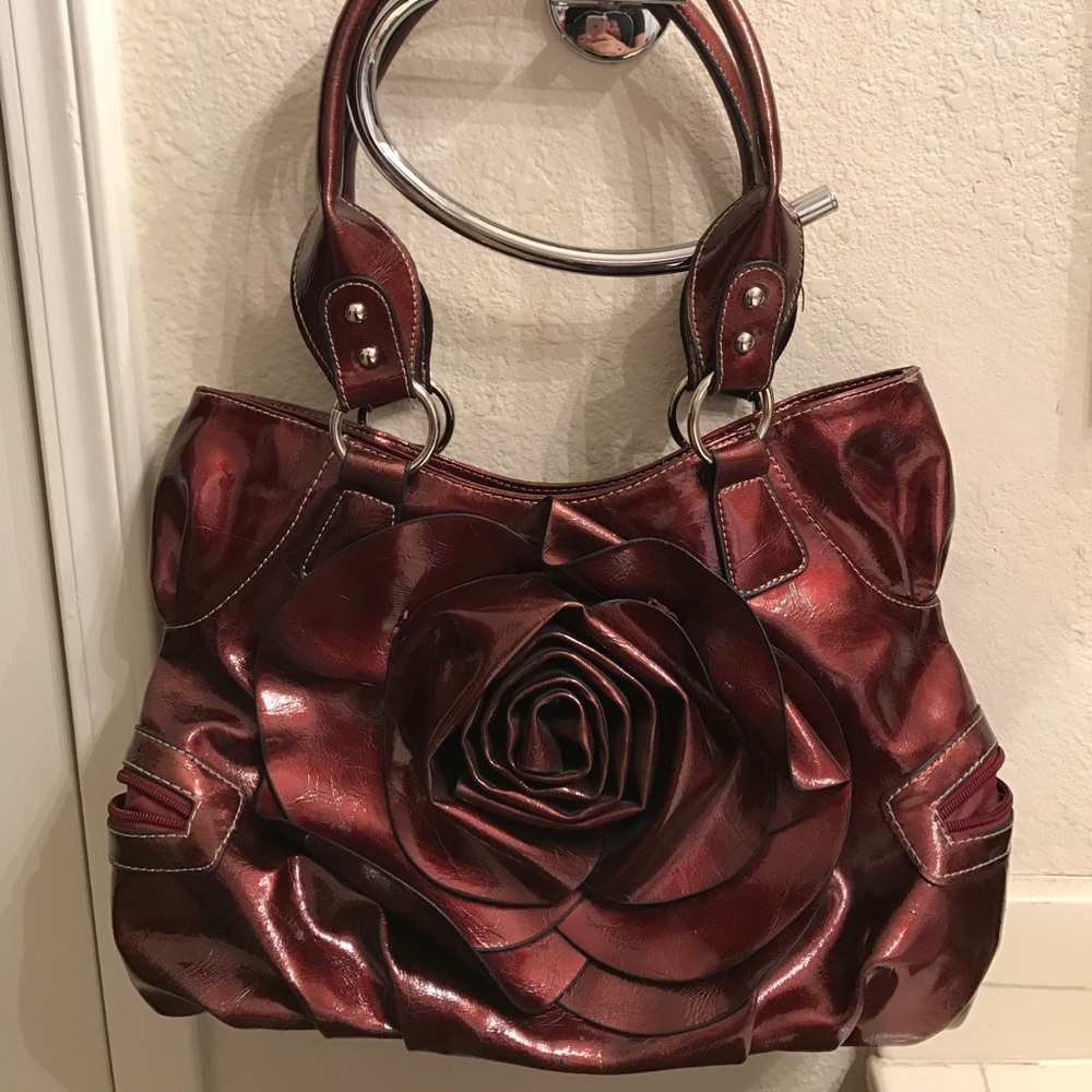 Red rose purse
