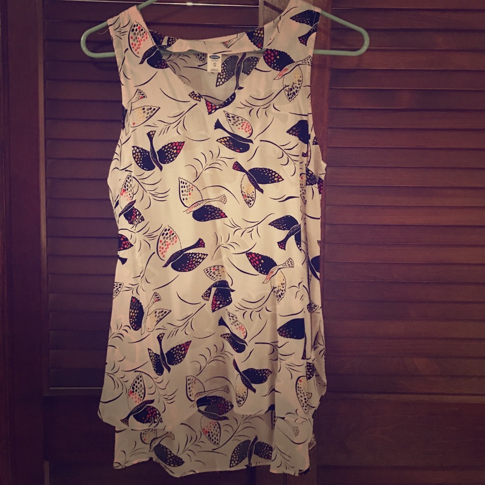 Old Navy Bird Print Tank Top Sz XS