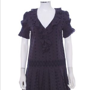 Marc Jacobs navy drop waist dress