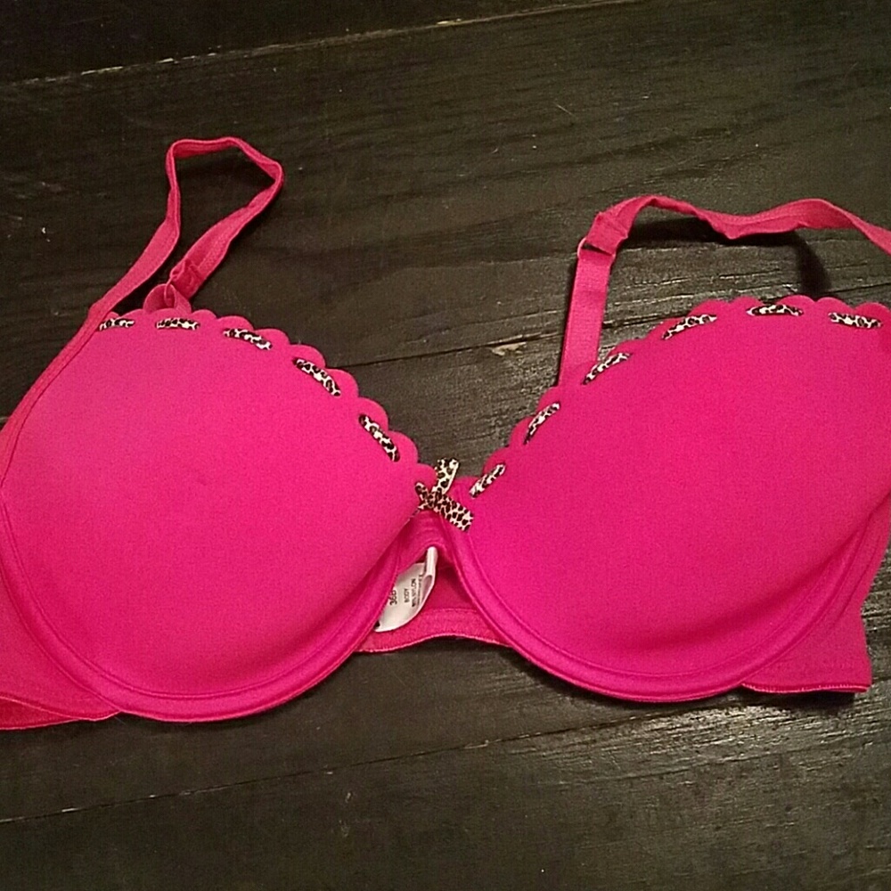 Hot pink unlined bra