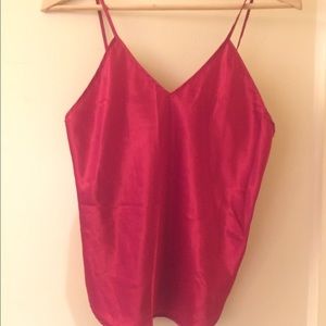 Silky Red Tank