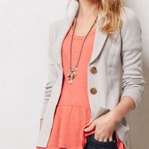 Anthropologie Rosie Neira Jacquard Sweater Jacket